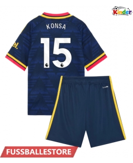 Günstige Arsenal Ezri Konsa #15 Auswärts Trikotsatzt Kinder 2026-27 Kurzarm (+ Kurze Hosen)